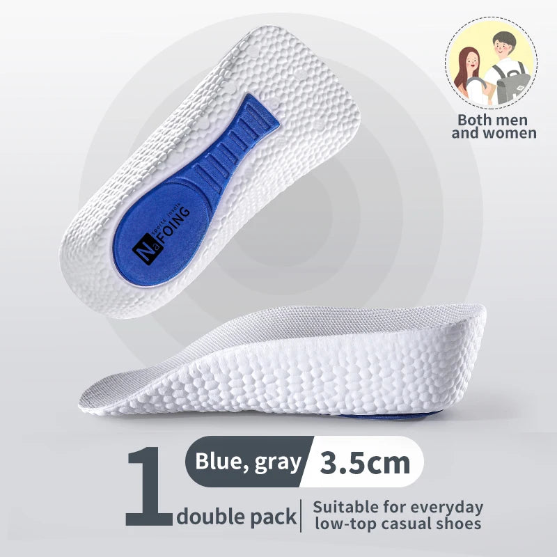 Invisible Height Boost Memory Foam Insoles | Arch Support & Orthopedic Comfort
